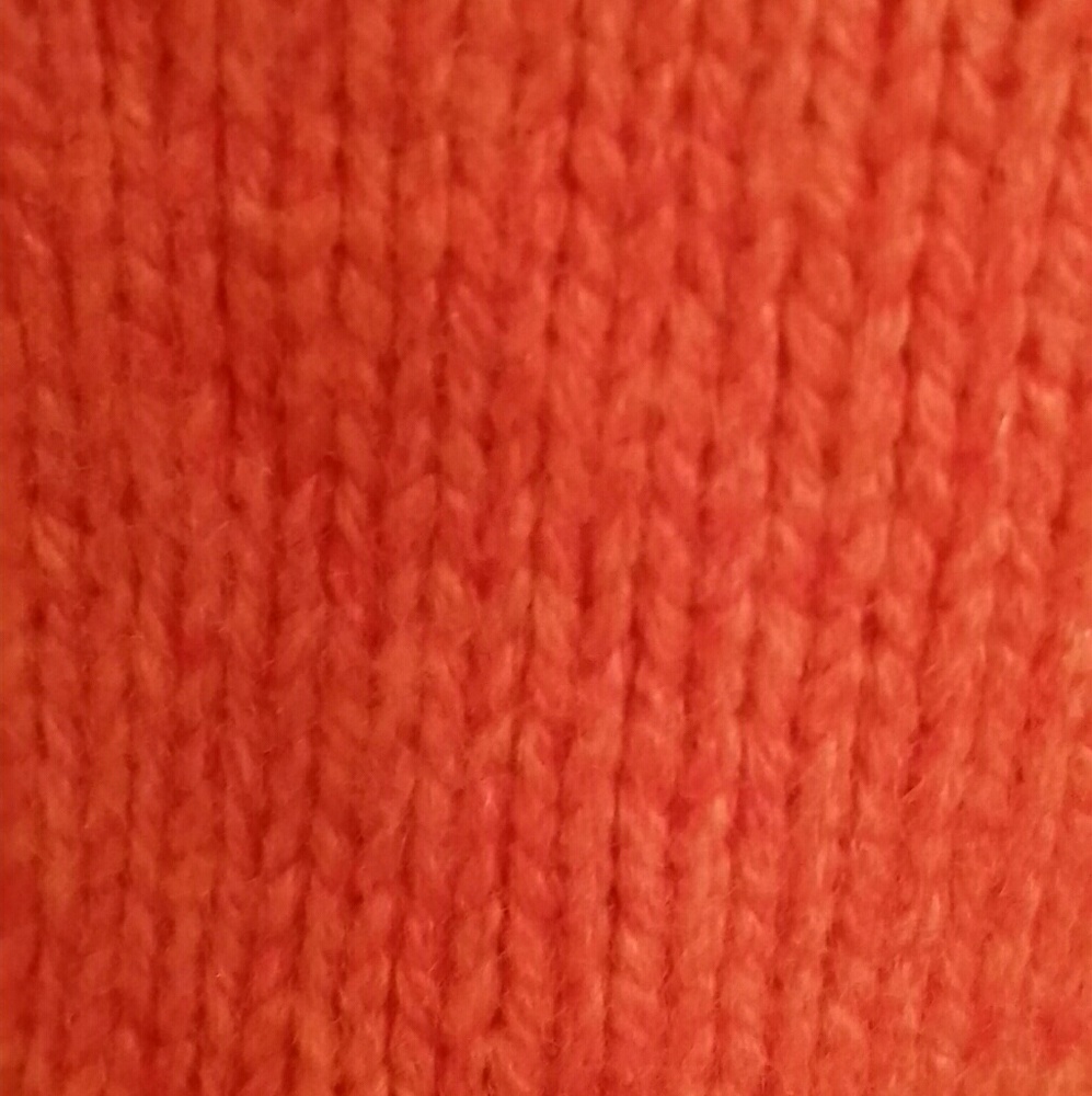 Vibrant Orange Lands End Zip-Up Sweater - Picture 3 of 3